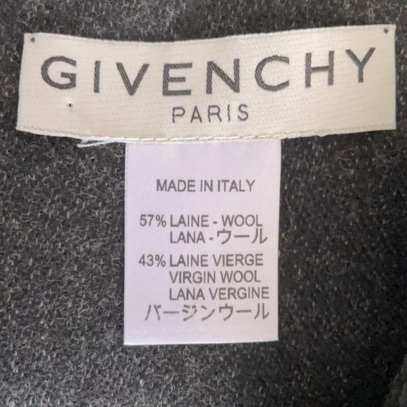 New Unisex Givenchy Logo Scarf - Picture 4 of 5